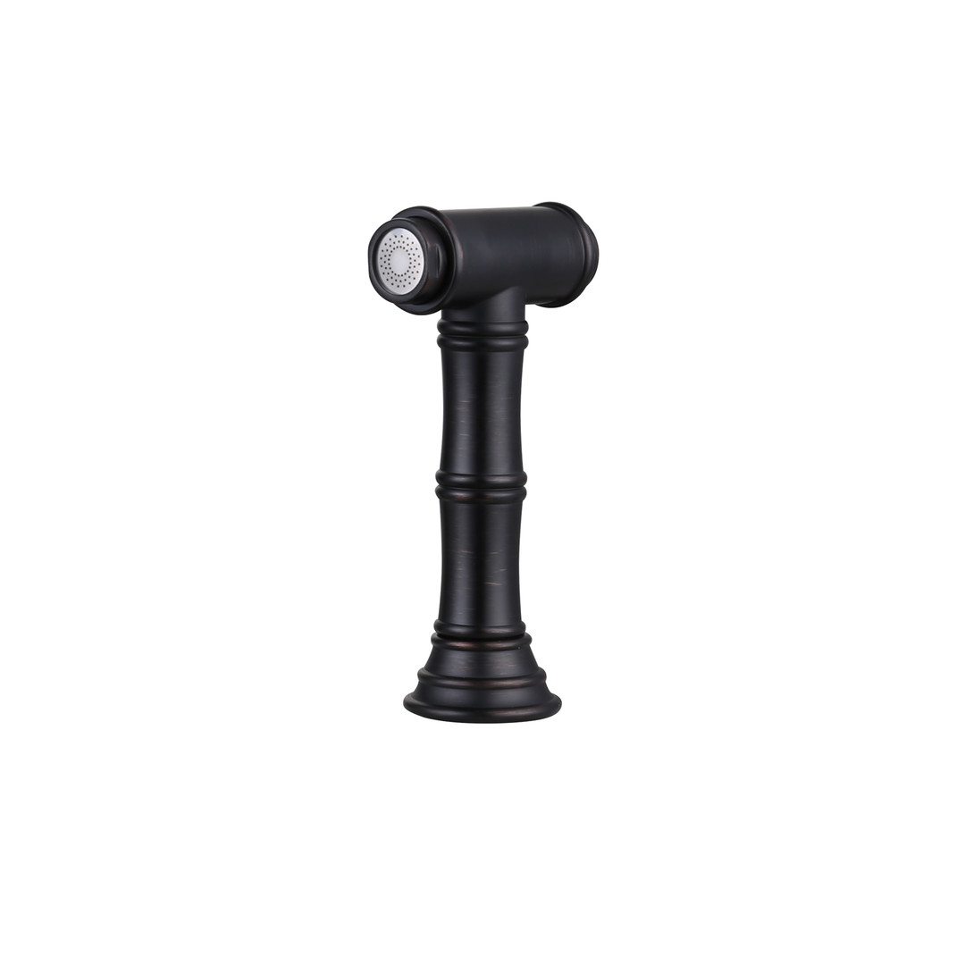 iVIGA Oil Rubbed Bronze Side Sprayer for Vintage Bridge Kitchen Faucet