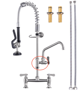 iVIGA 1/4 Turn Valve with T-Sleeve Durable Plumbing Control